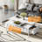 Modern Space Saving Centre Table with Foldable Top