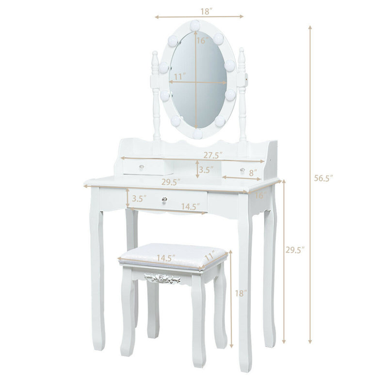 Webrook Vanity, White
