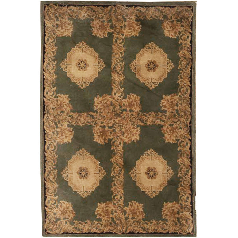 Hand-Knotted High-Quality Black Area Rug