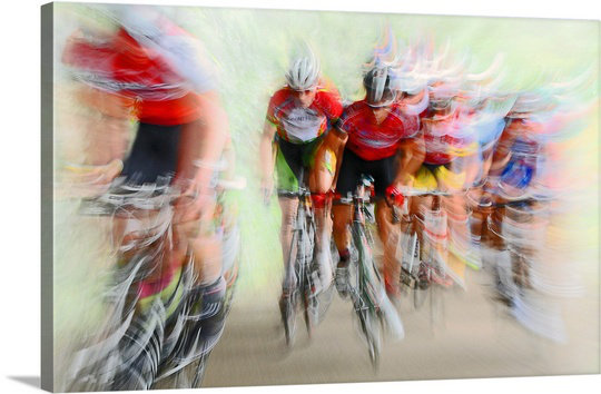 Straub «Ultimo Giro II», reproduction d'impression, H 16 po x l 24 po x P 1,25 po, Toile