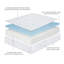 Matelas en mousse viscoélastique double couche 10 pouces avec housse infusée de rayonne de bambou - Grand-1369748265