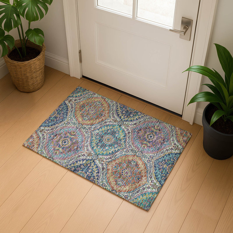 Tapis de qualité supérieure lavable à la machine, Rectangle 1 pi 8 po x 2 pi 6 po