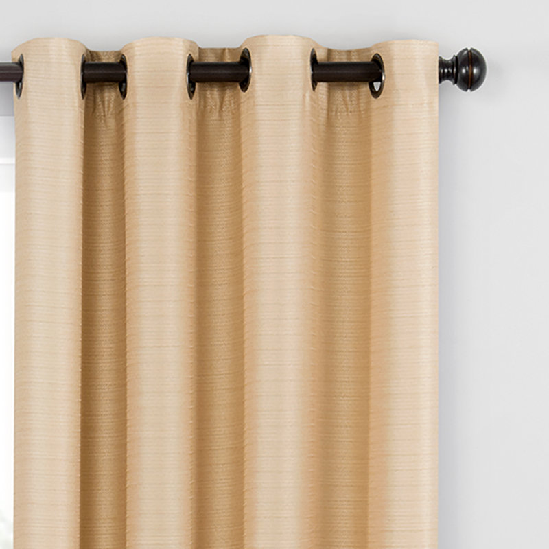 Bryson Blackout Curtain Single Panel, 52" W x 108" L, Wheat