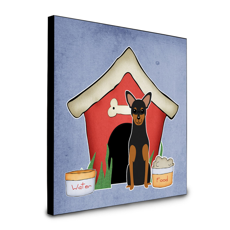 Panneau mural d’art collection dog house Scarvinia, Manchester Terrier