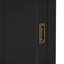 83.4"Tall Black Rectangle Modern Bookcase With Smooth - Sliding Doors, Fixed And Adjustable Shelves, Drawer, Ideal For Bedroom Storage, Solid Wood Frame Thickened Open Shelving, 45Lbs/Shelf Capacity,