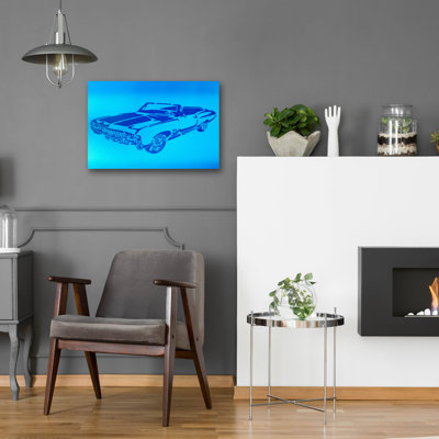 «Muscle Car 1» par Abstract Graffiti, art mural en verre acrylique