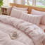 Ensemble de housse de couette rayé 100% coton délavé 3 pièces DONEUS-121887704-121887712