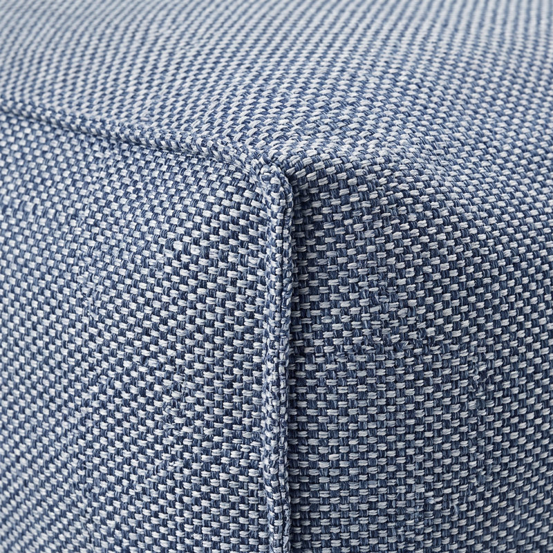 Chamonix Indoor/Outdoor Beanbag Pouf/Ottoman, Navy