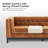 91'' Chenille Velvet Living Room Sofa-201851644