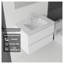 Meuble-lavabo flottant blanc 24 po avec lavabo