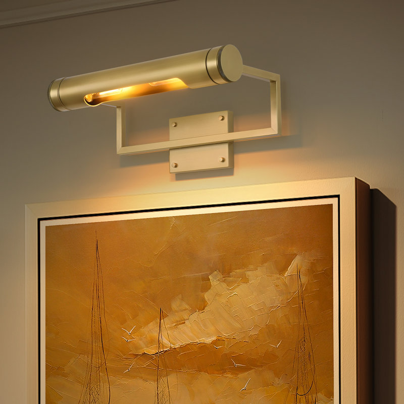 2-Light 18" Dimmable Brass Wall Sconce Picture Light (Bulbs Included)