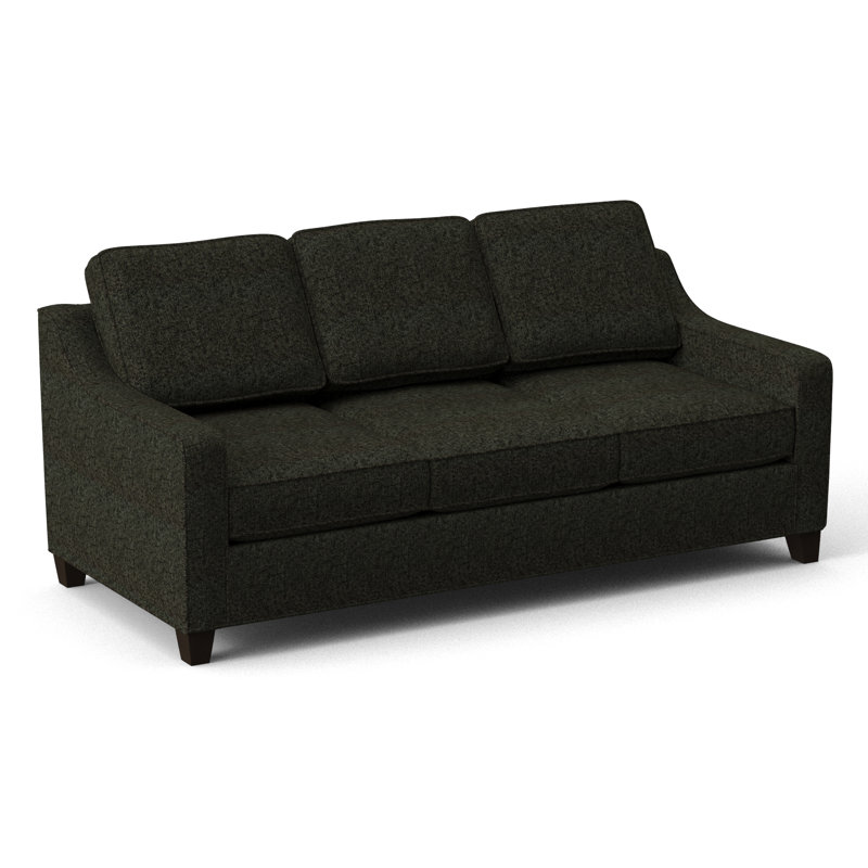 Clark 82" Square Arm Sofa Bed Sleeper with Reversible Cushions, Cafelle, Dorset Charcoal, Hybrid