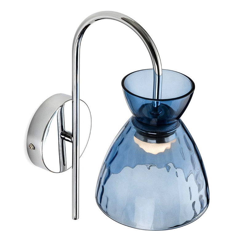 LED Armed Sconce, Blue