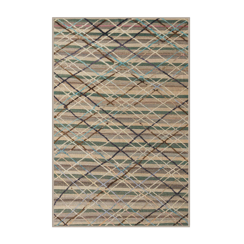 Abstract Indoor Rug, Rectangle 3' x 5'