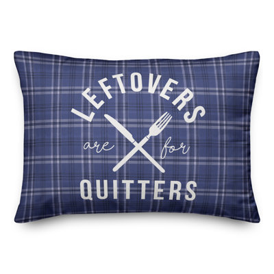  Housse et insert de coussin rectangulaire restants Are for Quitters