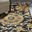 Emrick Floral Handmade Tufted Wool Charcoal Area Rug-1866375495
