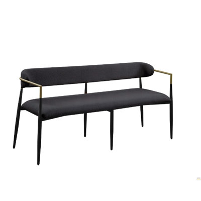 Jaramillo Black Chenille Finish Bench