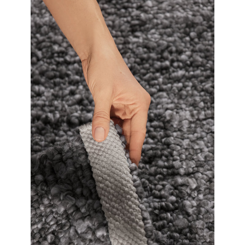 Despoina Hand Woven Area Rug, Grey, Runner 80 x 200 cm