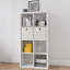 Bibliothèque Smart Cube avec 8 tablettes de rangement ouvertes