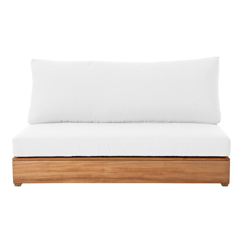 Canapé modulaire d'extérieur Arrin, Blanc
