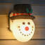 Art de pelouse de bonhomme de neige