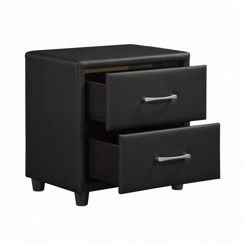 Table de chevet, similicuir recouvert de similicuir 1Pc