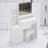 Large 41-Inch Left Bedside Cabinet Vanity Table With Cushioned Stool, Extra Large LED Mirror, 3-Color Switch, And Multi-Layer Storage-791210643