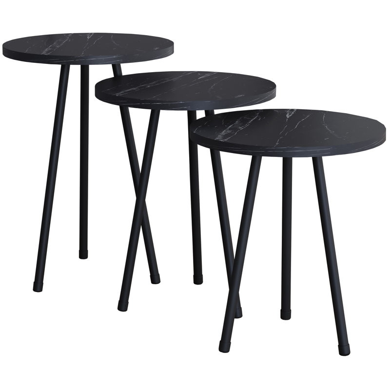 Casnovia End Table, Black