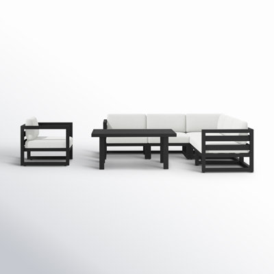 Smith 6 - Person Modular Patio Conversation Set with Cushions