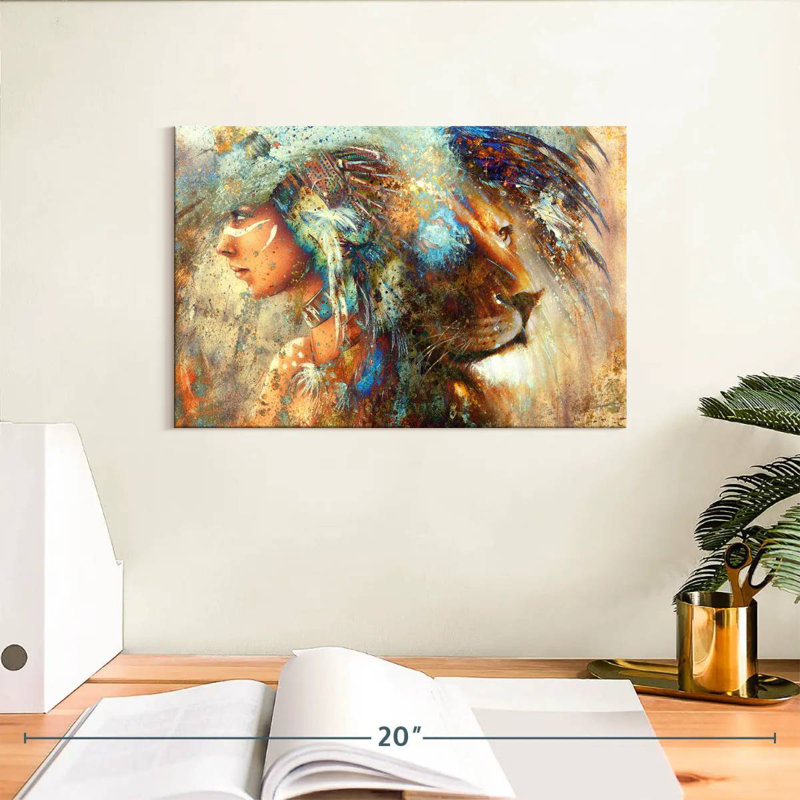 Lelar Indian Headdress, 8" H x 12" W