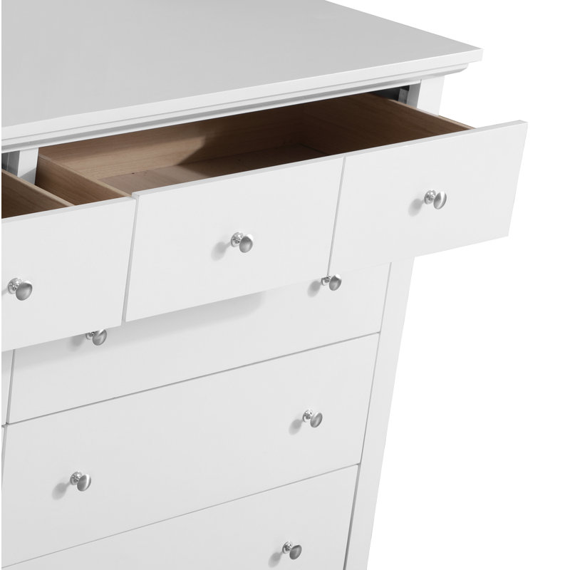 Hammond 8 Drawer 59" Double Dresser, White