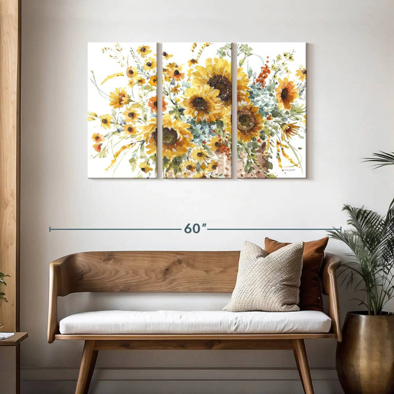 Harnek Sunflowers Forever I, H 28 po x l 45 po