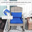 Chaise berçante d'extérieur en osier Adirondack