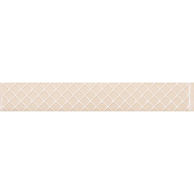Wells Stone 3" x 24" Matte Porcelain Quarter Round Tile Trim, White