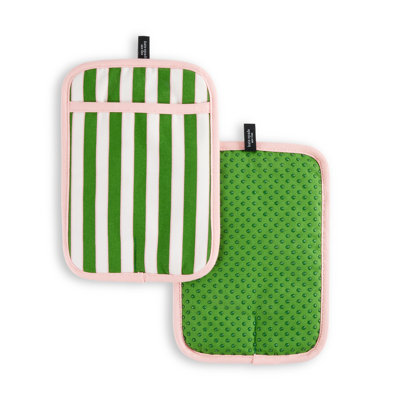 Botanical Stripe Potholder Set
