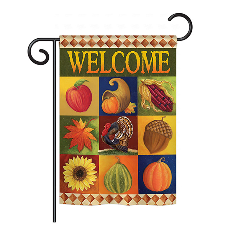 Double Sided Polyester House Flag, 18.5" H x 13" W
