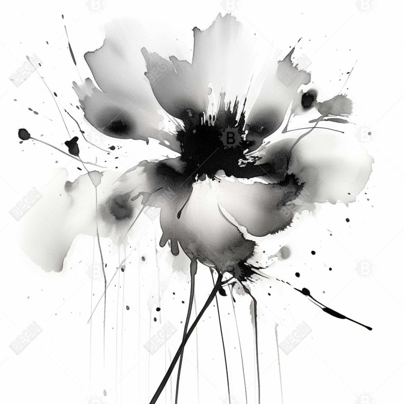 Abstract flower - 32"x32" art on canvas