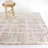 Odele Taupe Abstract Striped Area Rug-881535352