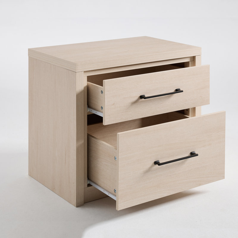 Ensemble de tables de chevet 27 po Winslet, Ivoire blanc, Ensemble de 2