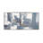 Canvas Abstract Gray Framed Wall Art with Silver Frame