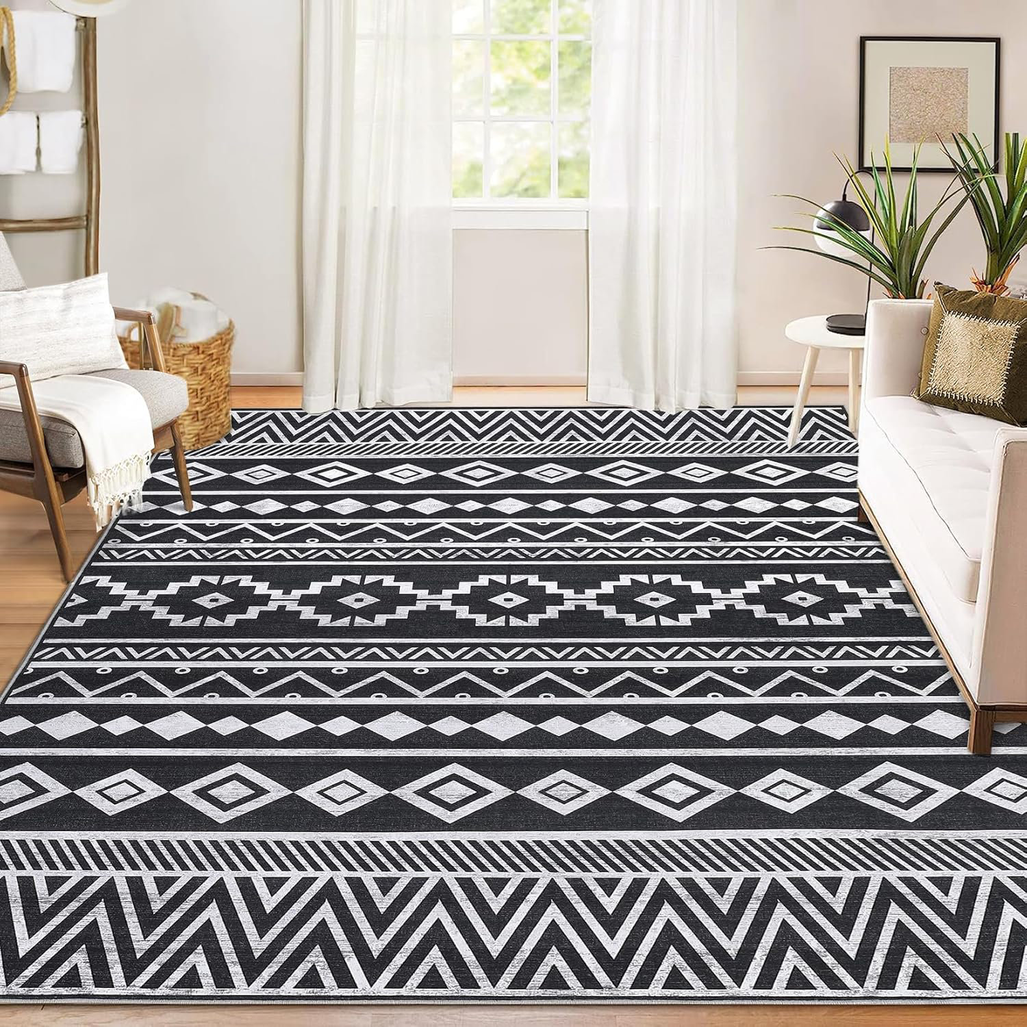 Union Rustic Area Rug Large Living Room Rug Washable | Wayfair