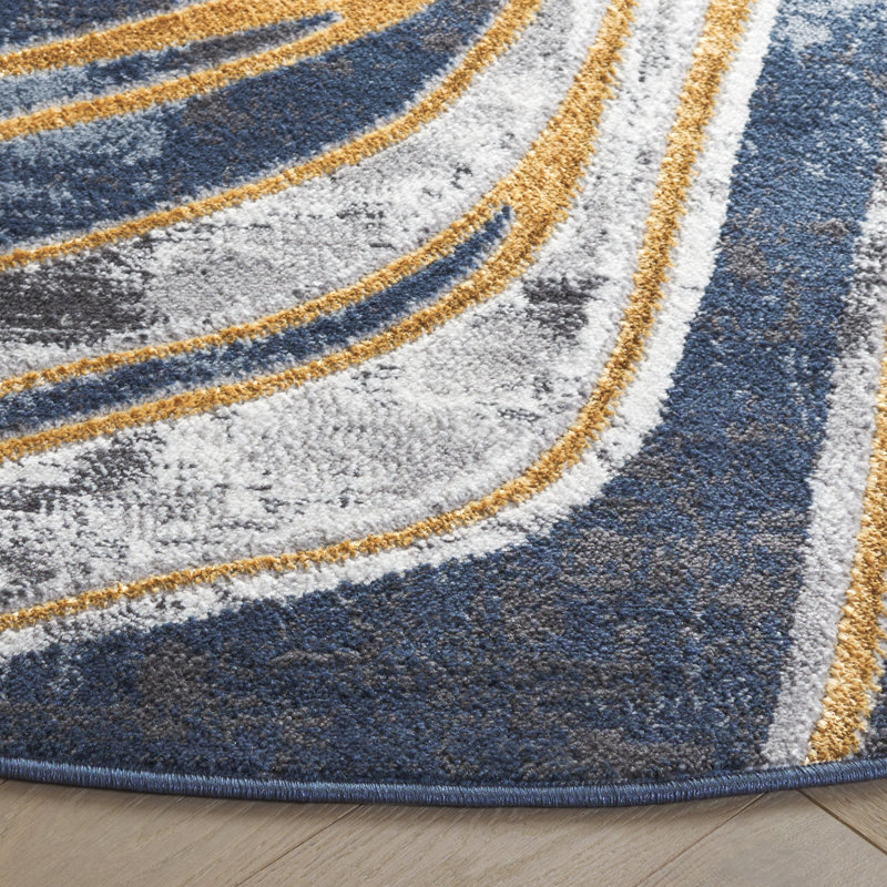 Lyli Performance Performance Abstract Rug, Round 6'7"
