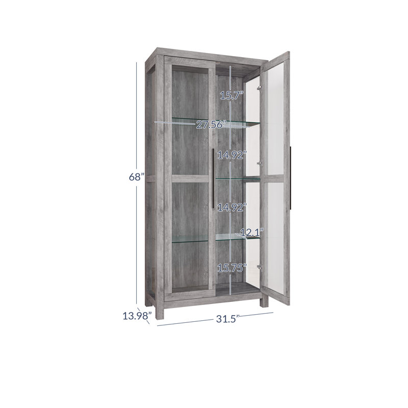 Vaisselier 31,5 po Merthie, Gris délavé