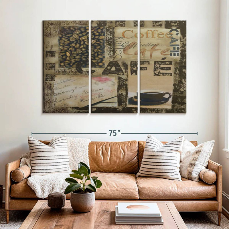 Yarlin Cafe Collage, 42" H x 65" W