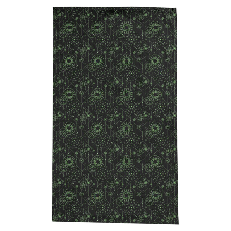Nappe à motif astrologie Leffel, Noir / Vert