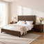 Ensemble de chambre à coucher 3 pièces avec lit et 2 tables de chevet-845196800-845196802