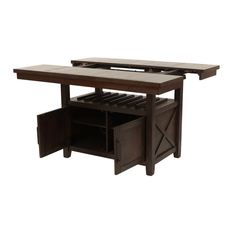 Elaf Rectangular Extendable Counter Height Table