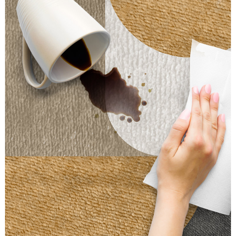 Apalachin Vinyl Machine Printed Area Rug, Rectangle 5'3" x 7'10.5"