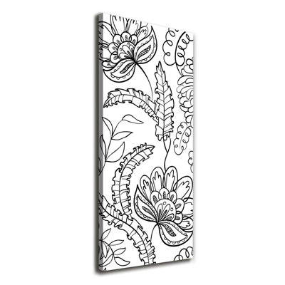 Zentangle Background - Wrapped Canvas Print