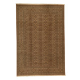 Hand-Knotted High-Quality Gold Area Rug